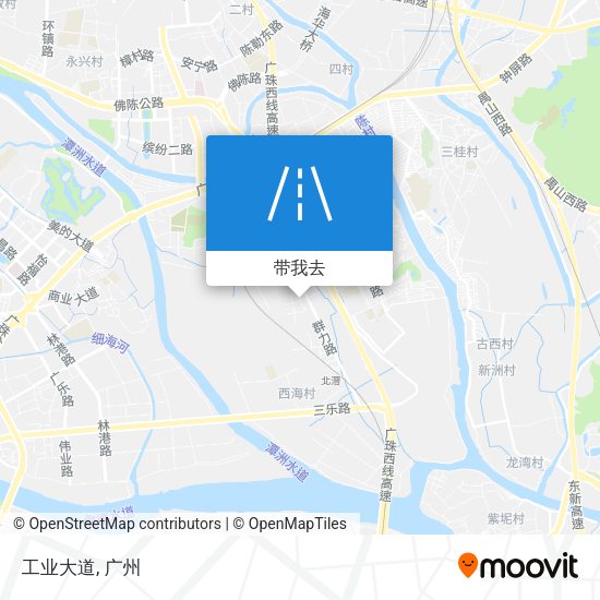 工业大道地图
