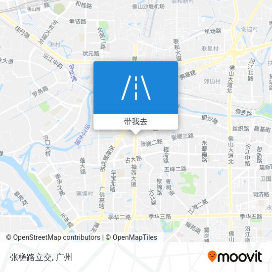 张槎路立交地图