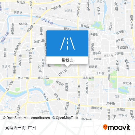 弼塘西一街地图