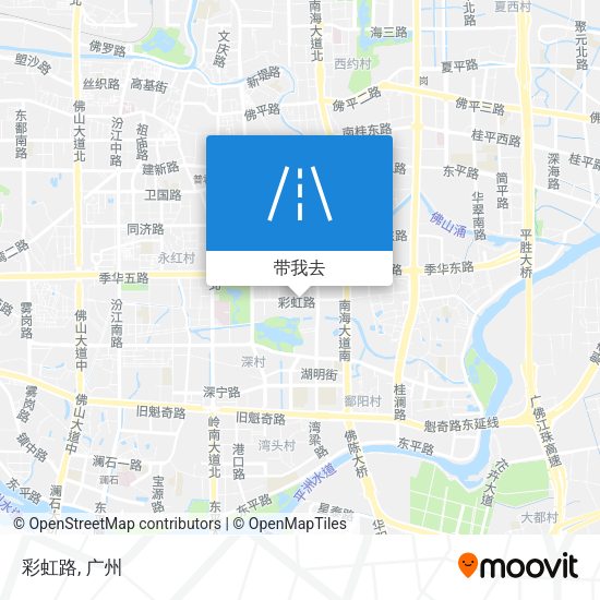 彩虹路地图
