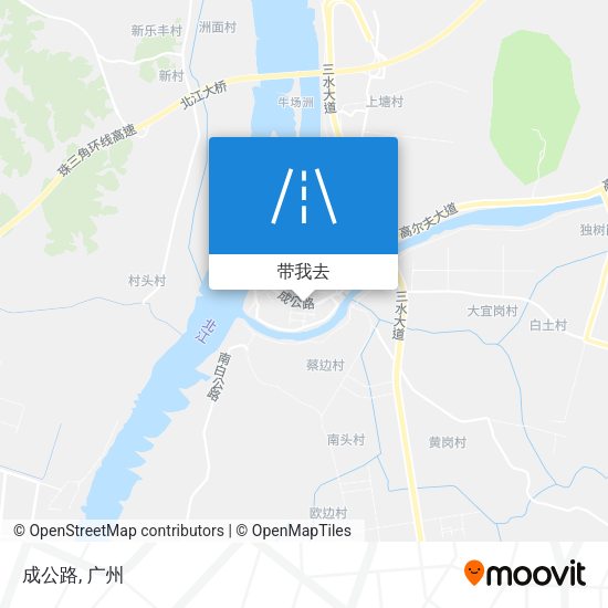 成公路地图