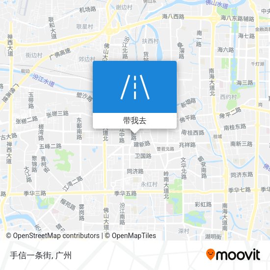 手信一条街地图