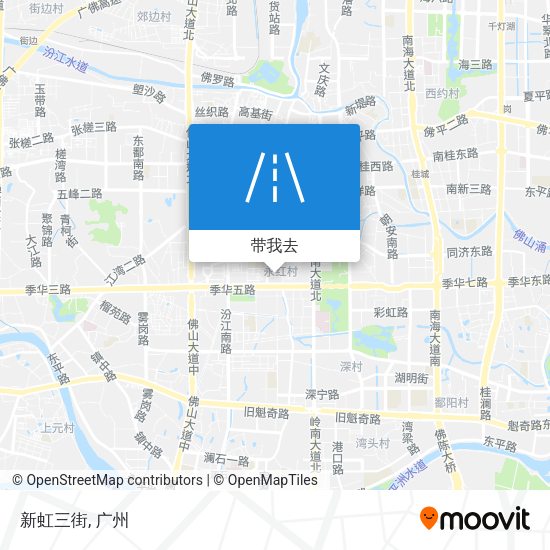 新虹三街地图