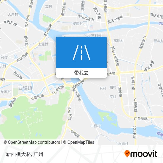 新西樵大桥地图
