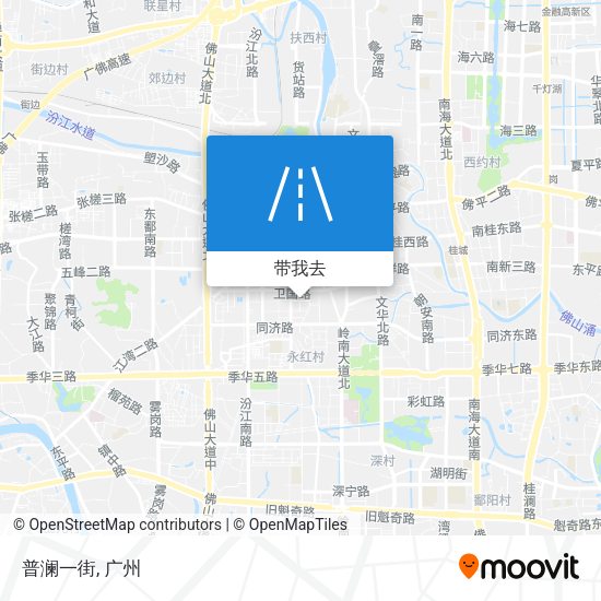 普澜一街地图
