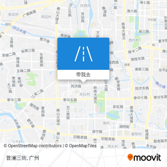 普澜三街地图