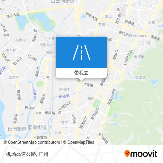 机场高速公路地图