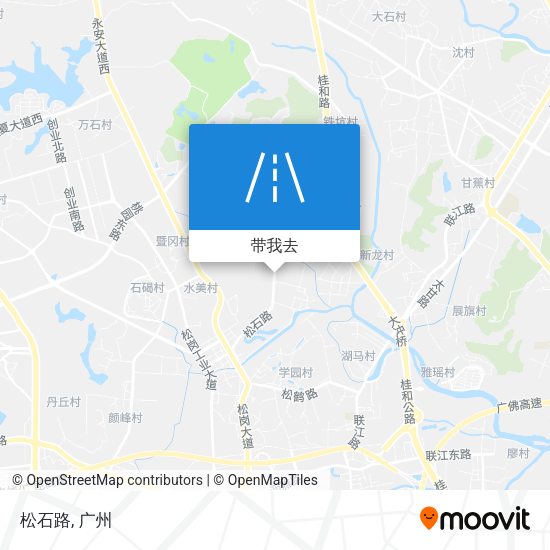 松石路地图