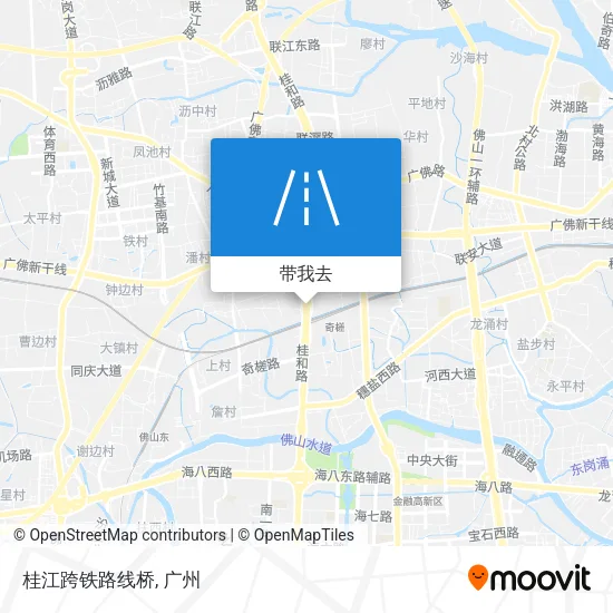 桂江跨铁路线桥地图
