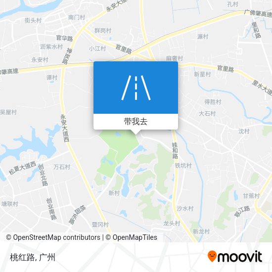 桃红路地图
