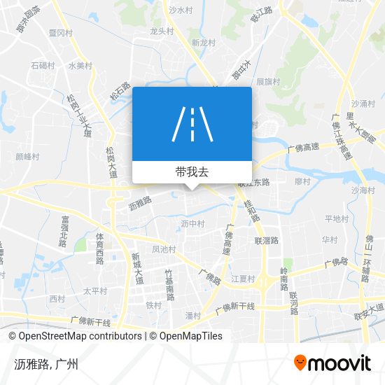 沥雅路地图