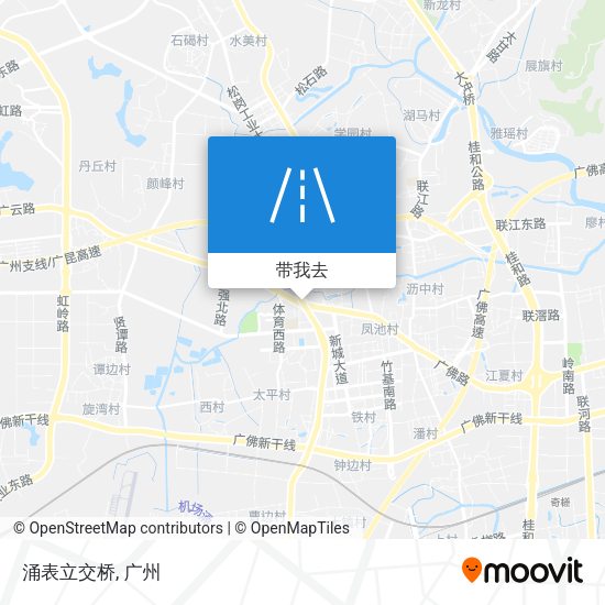 涌表立交桥地图