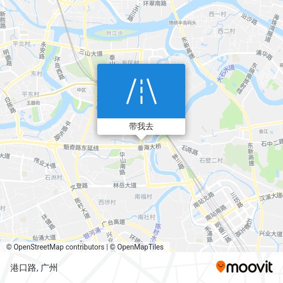 港口路地图