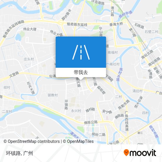 环镇路地图