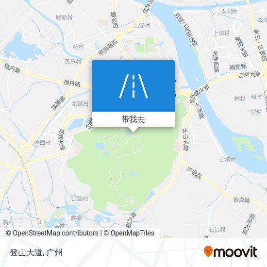 登山大道地图