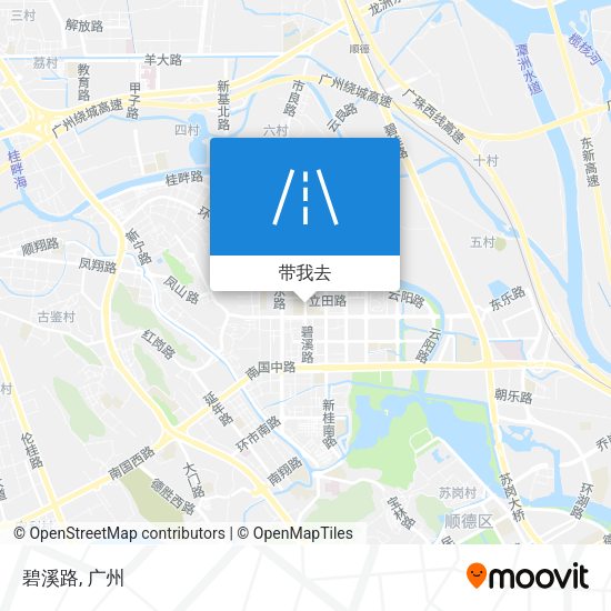 碧溪路地图