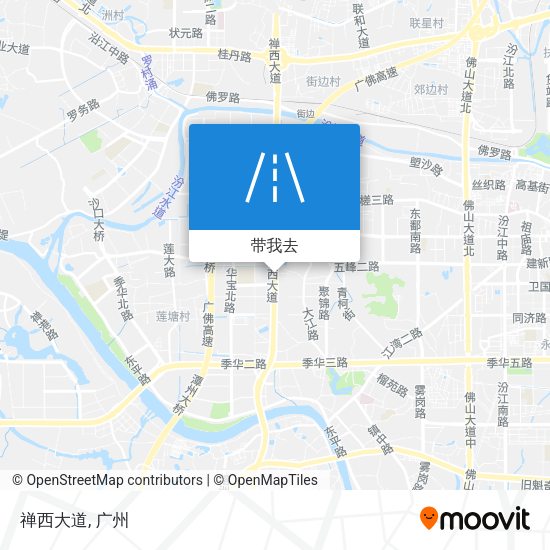禅西大道地图