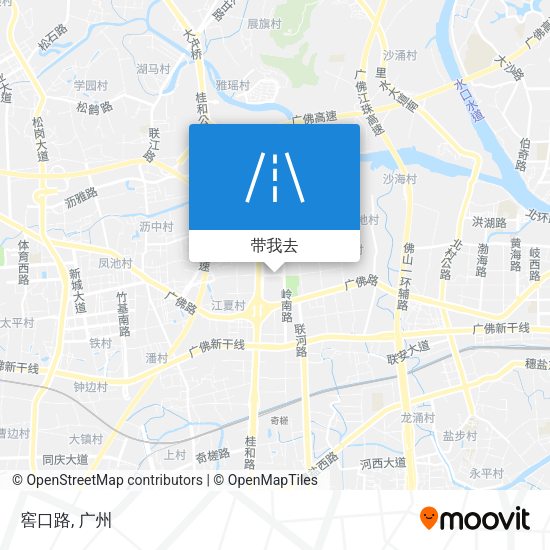 窖口路地图