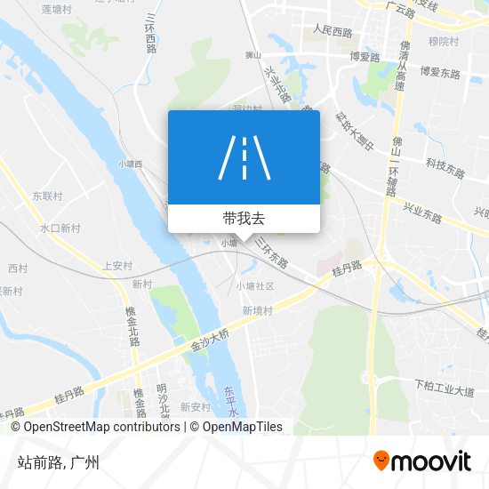 站前路地图
