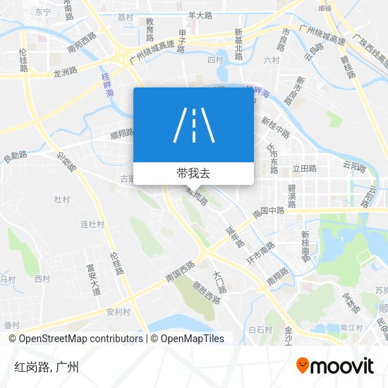 红岗路地图