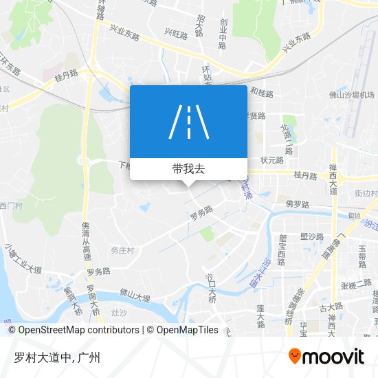 罗村大道中地图
