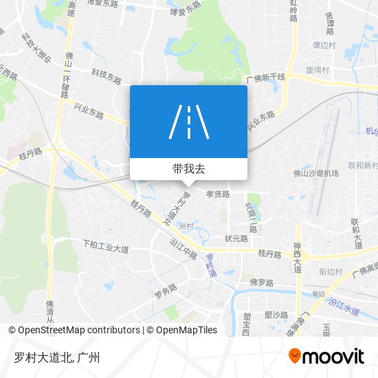 罗村大道北地图