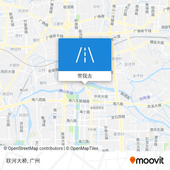 联河大桥地图