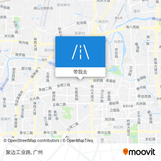 聚边工业路地图