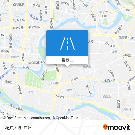 花卉大道地图