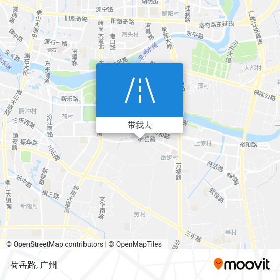荷岳路地图