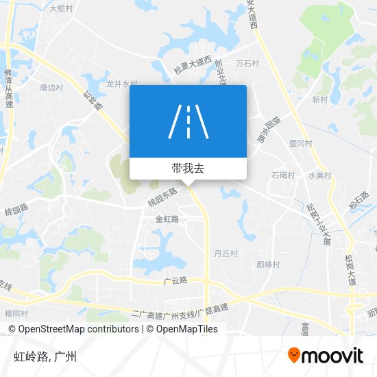 虹岭路地图