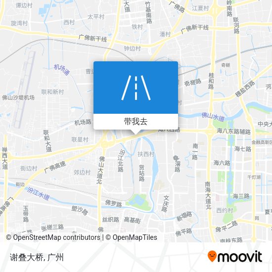 谢叠大桥地图