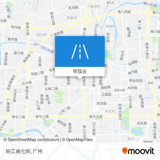 轻工南七街地图