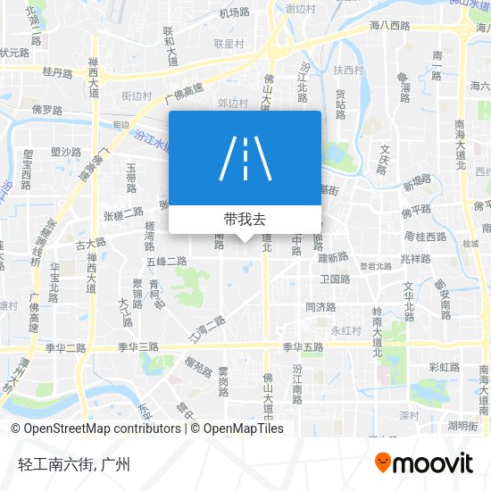 轻工南六街地图