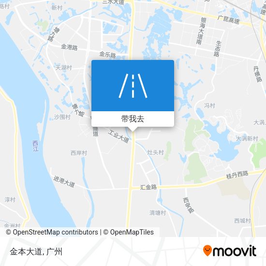金本大道地图