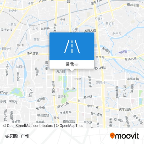 锦园路地图