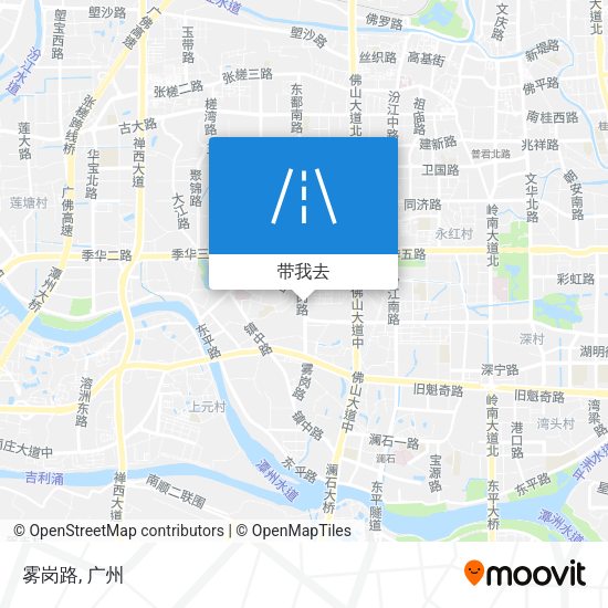 雾岗路地图