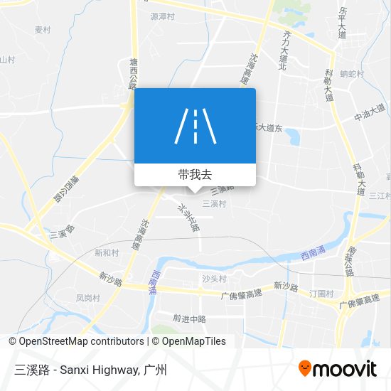 三溪路 - Sanxi Highway地图