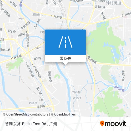 碧湖东路 Bi Hu East Rd.地图