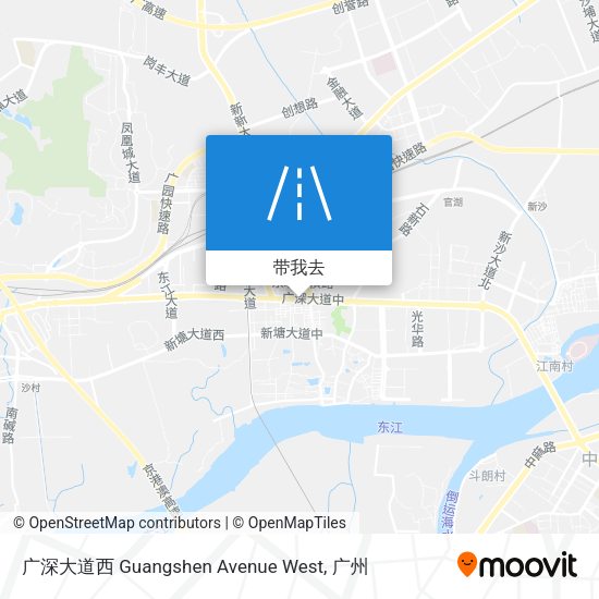 广深大道西 Guangshen Avenue West地图