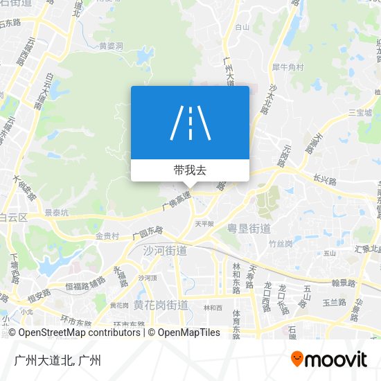 广州大道北地图