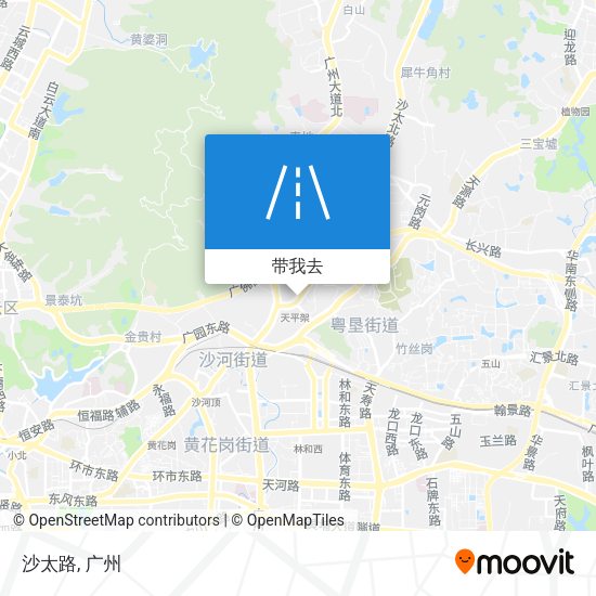沙太路地图