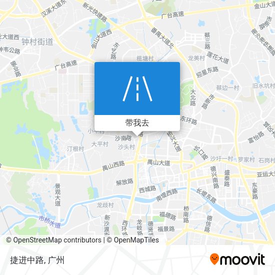 捷进中路地图