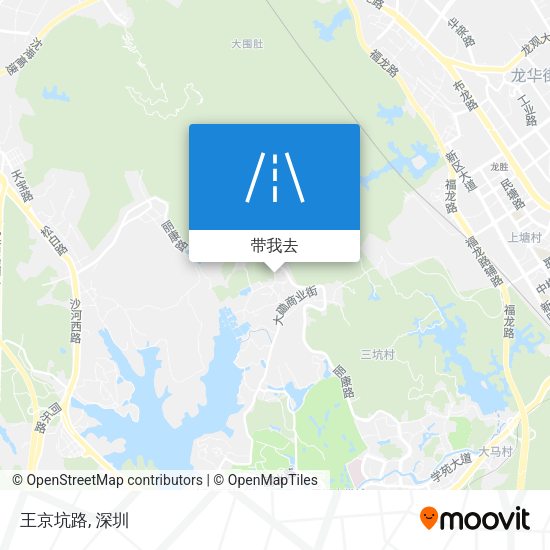 王京坑路地图