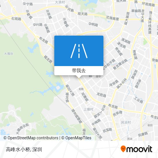 高峰水小桥地图