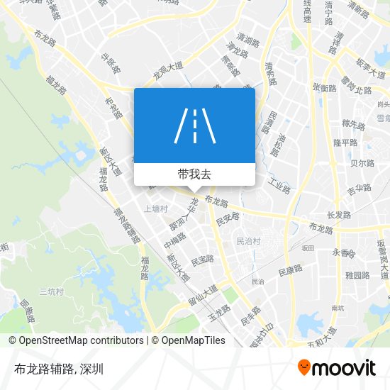 布龙路辅路地图