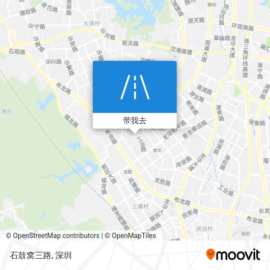 石鼓窝三路地图