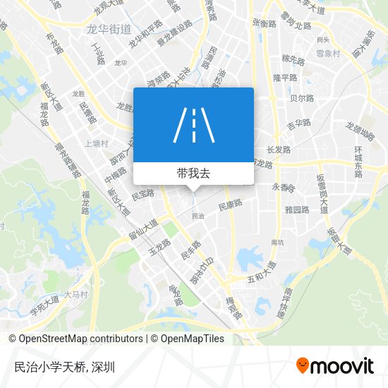 民治小学天桥地图