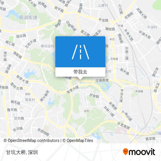 甘坑大桥地图