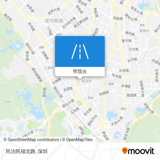 民治民福北路地图